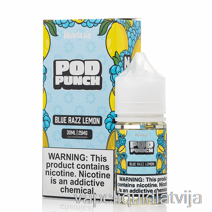 Zils Razz Citrons - Vapetasia Pod Punch Salts - 30ml 25mg Vape šķidrums